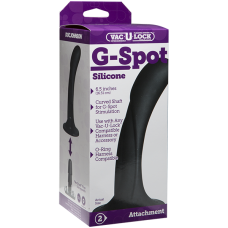 Vac-U-Lock G-Spot Silicone Dildo 6.5in - Black