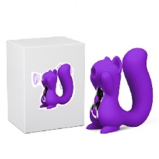 Vibes of Love - 10 Speeds Purple Color Silicone Squirrel Clitoral Sucking Massager - Purple