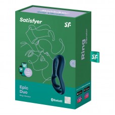 Satisfyer - Epic Duo - Cockring Vibrator - Blue