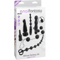 Anal Fantasy Collection Silicone Deluxe Fantasy Kit Waterproof - Black