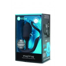 B-Vibe Snug & Tug - weighted silicone plug & penis-ring