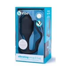 b-Vibe Vibrating Snug & Tug XL - weighted & vibrating silicone plug & penis-ring