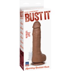Bust It Squirting Dildo 8.5in - Caramel