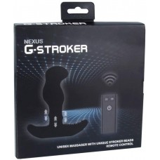 Nexus G Stroker Rechargeable Silicone Beaded Massager - Black