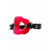 Sex & Mischief Silicone Lips Open Mouth Gag - Red