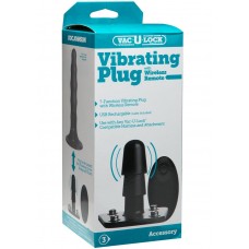 Vac U Lock Vibrating Plug With Wireless Remote USB Rechargeable Harness Accessory Black