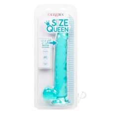 Size Queen 10" Jelly Dildo in Teal