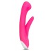 Hop Cottontail Plus Silicone Rechargeable Rabbit Vibrator - Hot Pink