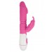 Lotus Sensual Massager #4 Silicone Rabbit Vibrator - Pink/White
