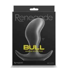 Renegade Bull Silicone Anal Plug - Small - Black