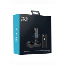 Nexus Revo Air Rechargeable Silicone Suction andamp; Rotating Prostate Massager with Remote Control – Black