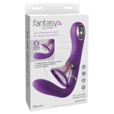Fantasy For Her Ultimate Pleasure Pro Rechargeable Silicone Vibrator - Purple/Clear