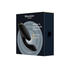 Womanizer Duo 2 Silicone Rechargeable Clitoral and G-Spot Stimulator – Black
