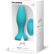 A-Play Thrust Experienced Anal Plug with Remote Control - Teal