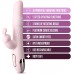 Lush Aurora 10 Function Rechargeable Gyrating Silicone Vibrator - 3 Rows of Rotating Beads - Pink