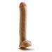Dr. Skin Dr. Michael Dildo with Balls and Suction Cup 14in – Caramel