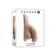 Gender X TPE Packer Dildo 4in - Vanilla