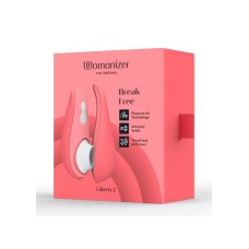Womanizer Liberty 2 Rechargeable Silicone Clitoral Stimulator – Vibrant Rose