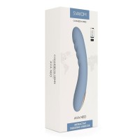 Svakom - Ava Neo Rechargeable thrusting Silicone Vibrator - Blue