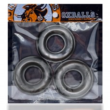 Ox - balls Fat Willy Jumbo Cock Ring (3 pack) - Steel