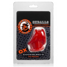 OX - Cocksling 2 Cock & Ball Ring Red