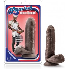 Loverboy Pierre The Chef Dildo with Balls 7in - Chocolate