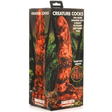 Creature Cocks Sabretooth Silicone Dildo - Orange/Black