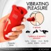 Lickgasm Kiss & Tell Mini Kissing Vibrating Rechargeable Silicone Clitoral Stimulator - Red