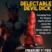 Creature Cocks Horny Devil Demon Silicone Dildo - Red/Black