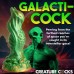 Creature Cocks Nebula Alien Silicone Dildo - Green/Gold/Red