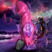 Creature Cocks Xenox Vibrating Rechargeable Silicone Dildo with Remote - Pink/Purple