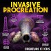 Creature Cocks Deep Invader Tentacle Ovipositor Silicone Dildo - Multicolor