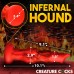 Creature Cocks Fire Hound Silicone Dildo - Large - Red/Black