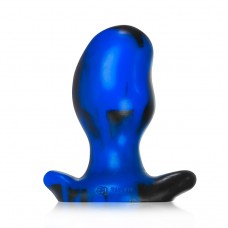 Oxballs Ergo Silicone Butt Plug - Large - Police Blue Swirl