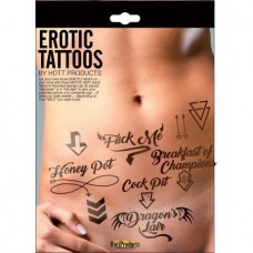 Erotic Tattoos Assorted Pack Black