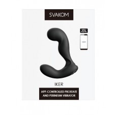 Svakom - Iker - App Controlled Perineum and Prostate Stimulator - Black