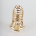 Master Series 28 Gold Metal Chastity Cage Device ( Incl. 3 ring sizes )
