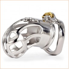 Master Series 23 Hollow Out Chastity Cage With Bent Ring (50mm)