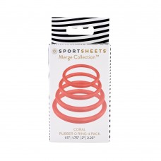 Sportsheets Rubber O-Ring Assorted Sizes (4 pack) - Coral