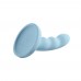 Sportsheets Jaspar Silicone Curved Dildo with Suction Cup 6in - Aqua
