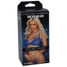 Signature Strokers Skye Blue Ultraskyn Pocket Masturbator - Pussy - Vanilla
