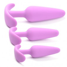 Buttstuffer - Purple Color Silicone Butt Plug Set