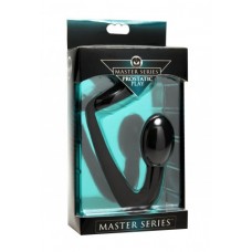 Master Series Explorer Silicone Cock Ring Anal Plug Black 1.75 Inch