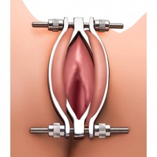 Master Series Spread e'm Stainless Steel Adjustable Pussy Clamp