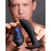 Zeus Pro-Shocker 8X Vibrating & E-Stim Silicone Rechargeable Prostate Plug With Remote Control - Black