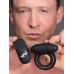 Bang - Silicone Rechargeable Cock Ring And Bullet With Remote Control - Black