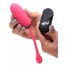 Bang - 28x Plush Silicone Rechargeable Egg With Remote Control - Pink