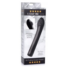 Inmi 5 Star 9X Pulsing Rechargeable Silicone G-Spot Vibe - Black