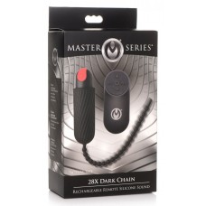 Master Series 28X Dark Chain Rechargeable Silicone Sound with Remote