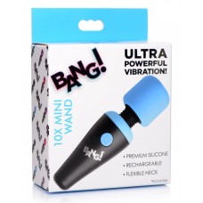 Bang - 10X Ultra Powerful Silicone Mini Wand - Blue
